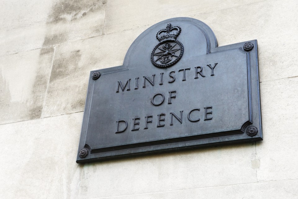 Ministry of Defence sign on a building.