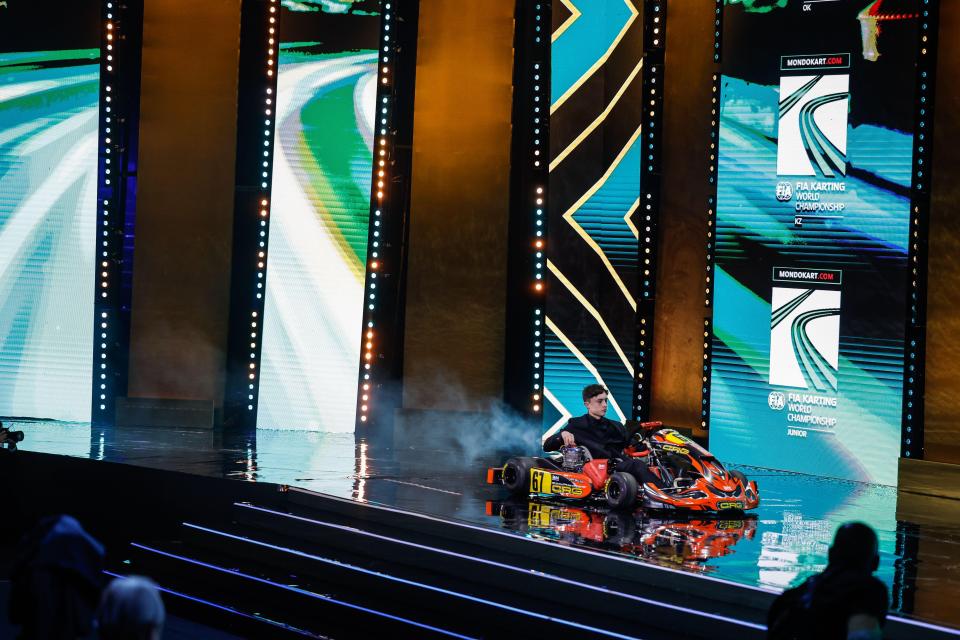 Ethan Jeff-Hall, FIA Karting, at the 2024 FIA Awards Ceremony.