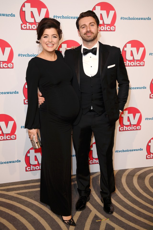 Storm Huntley and her partner at the TV Choice Awards.