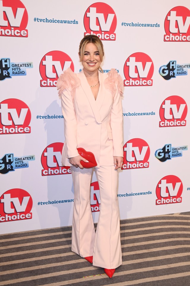 Sian Welby at the TV Choice Awards.