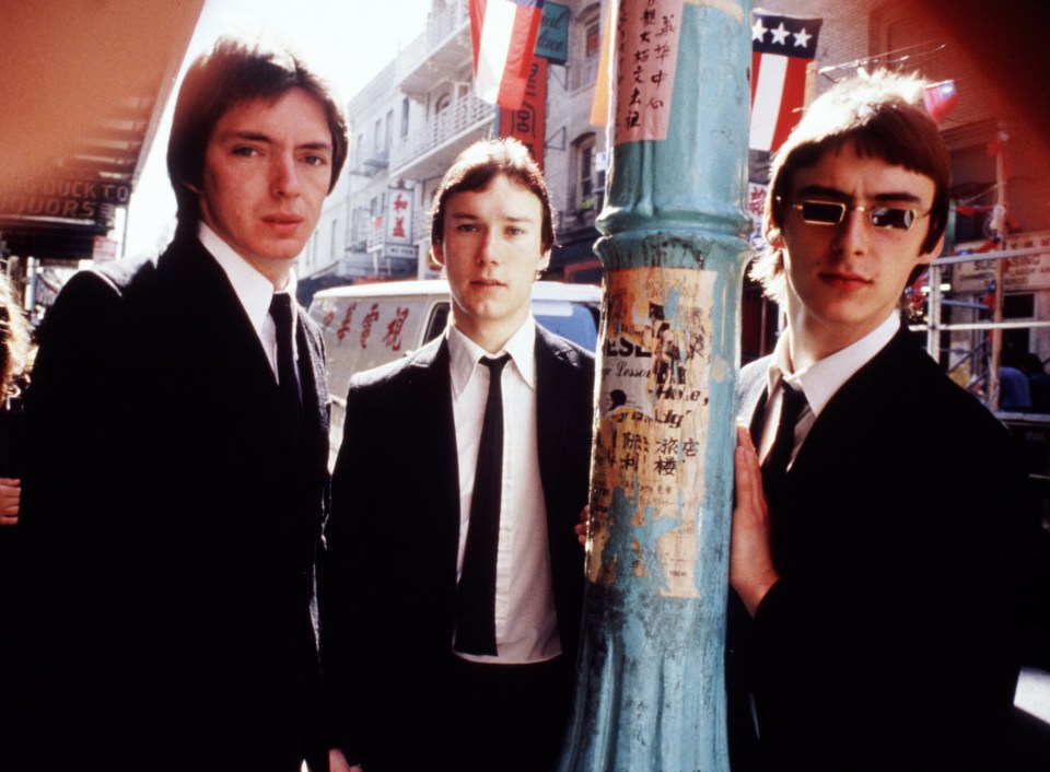 Photo of The Jam band members in 1977.