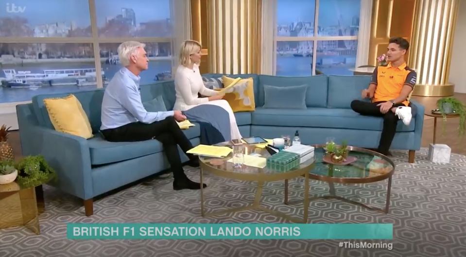 Lando Norris on This Morning.