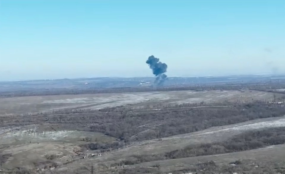 Putin's Su-25 warplane is shot down by Ukrainians near Toretsk, Ukraine