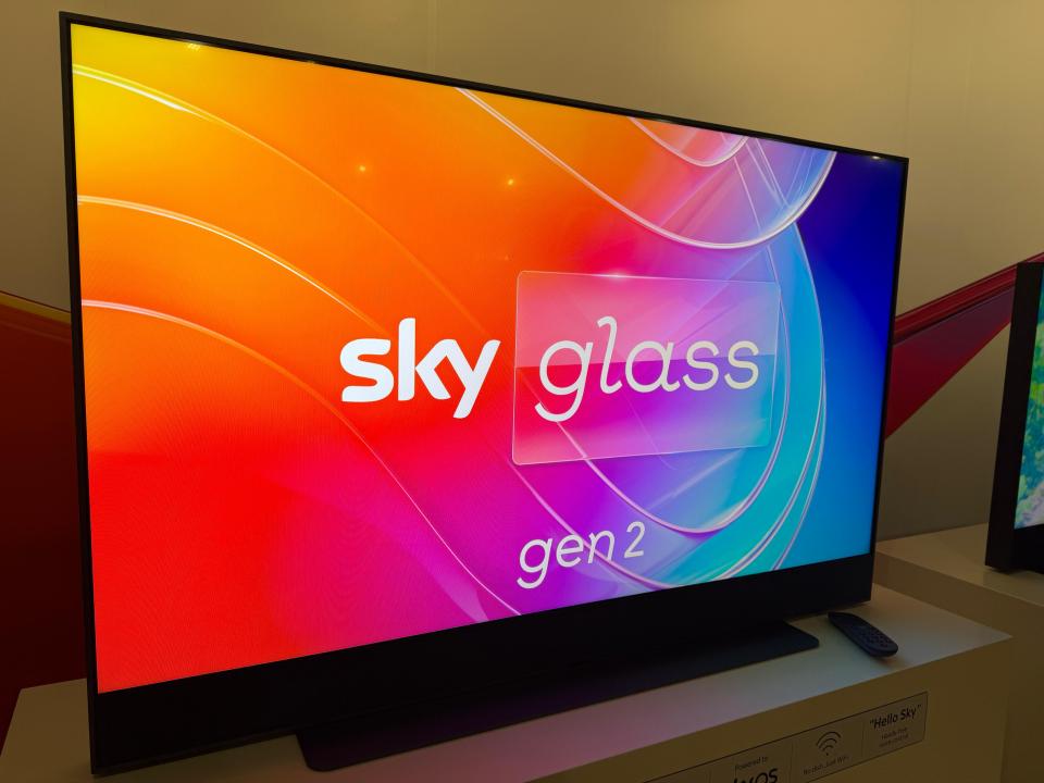 Sky Glass Gen 2 TV screen.