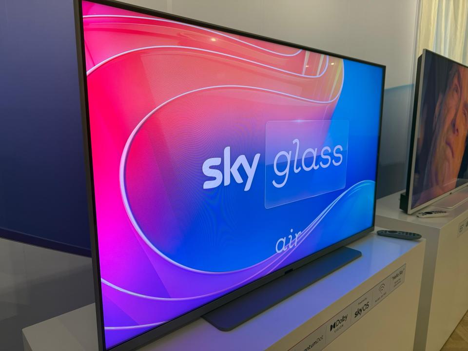 Sky Glass TV screen.