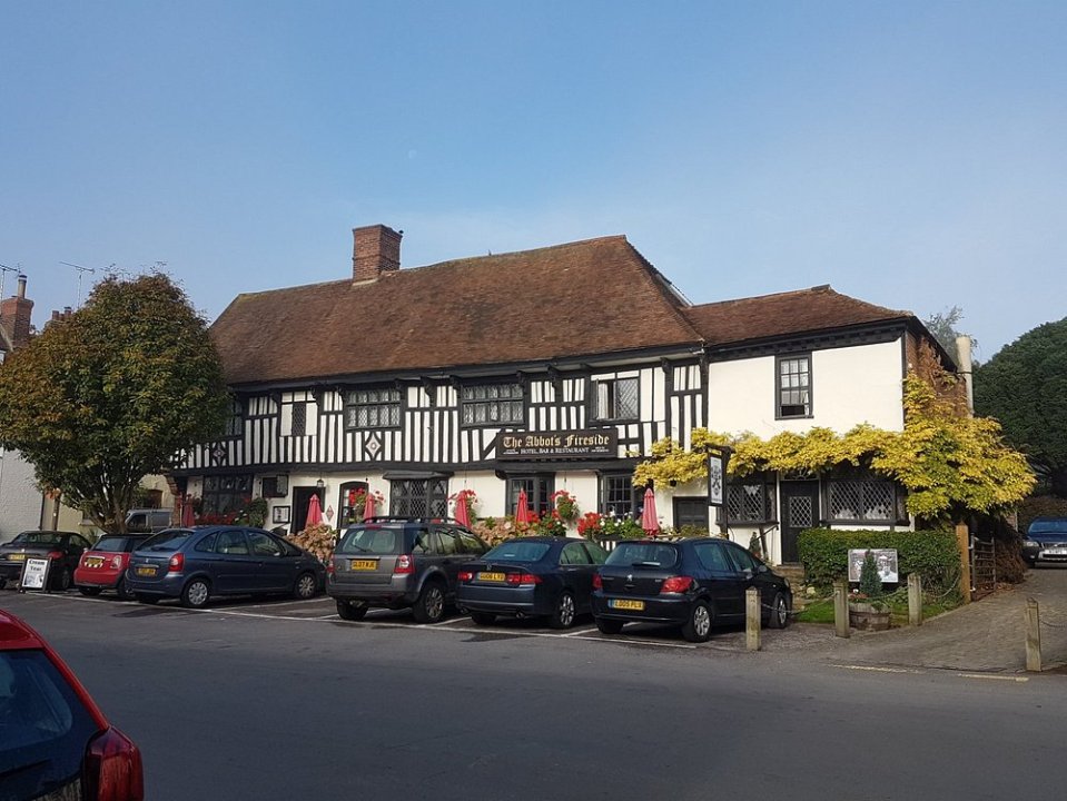 The Abbot's Fireside pub in Elham, near Canterbury.