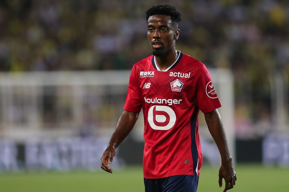 Angel Gomes of Lille during a soccer match.