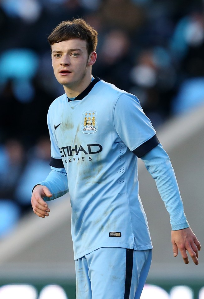 Brandon Barker of Manchester City FC during a UEFA Youth League match.