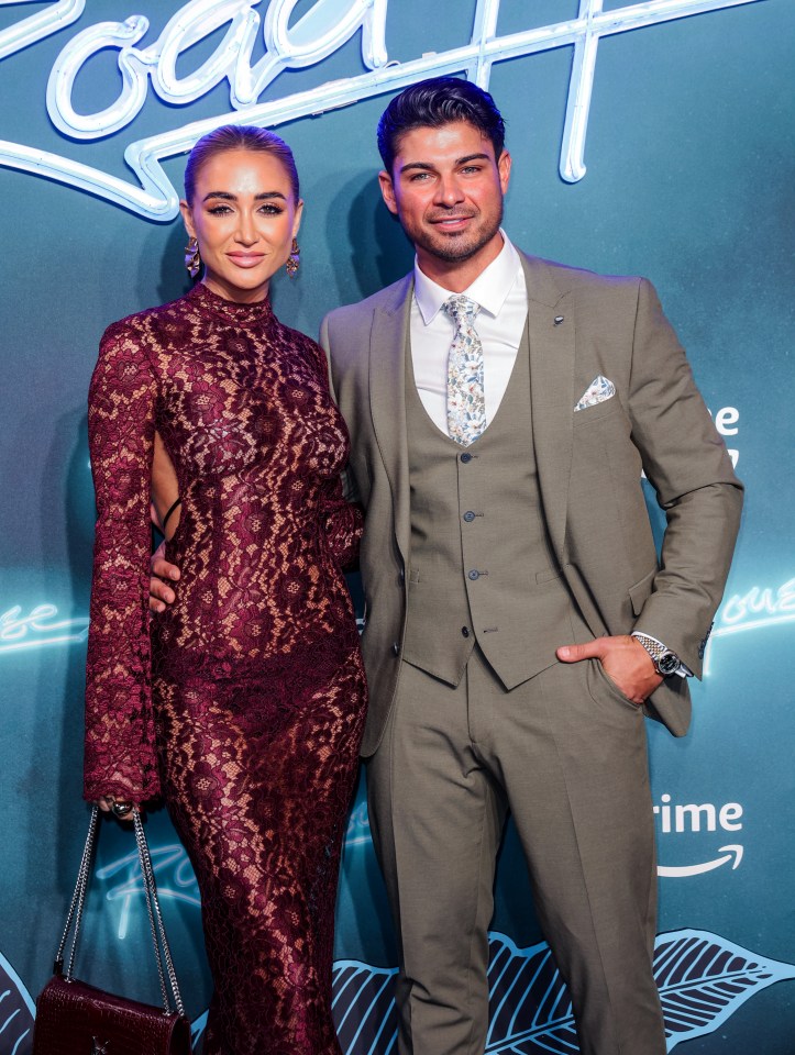 Georgia Harrison and Anton Danyluk at the Road House premiere.