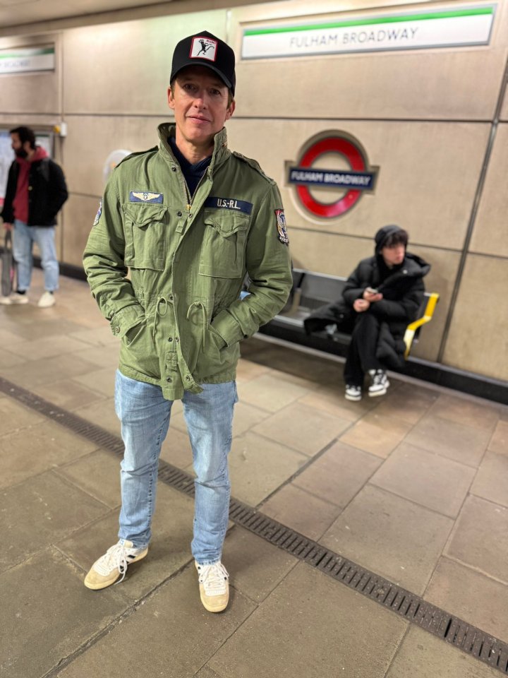 James Blunt on the London Underground.