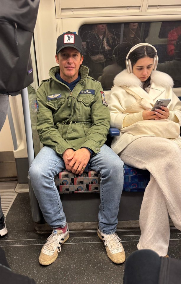 James Blunt on the London Underground.