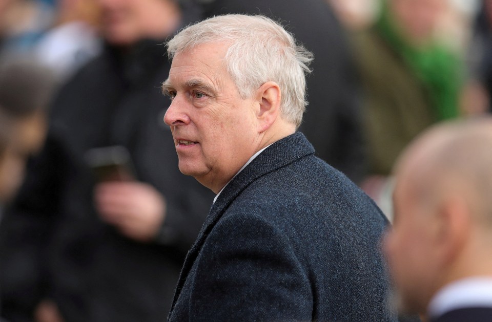 Prince Andrew, Duke of York, seen from behind.