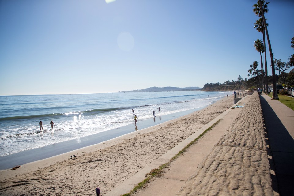 Butterfly Beach in Montecito.