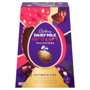 Tesco raisin and biscuit chocolate egg.