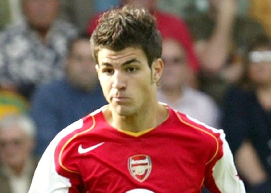 Cesic Fabregas #15 playing soccer for Arsenal.