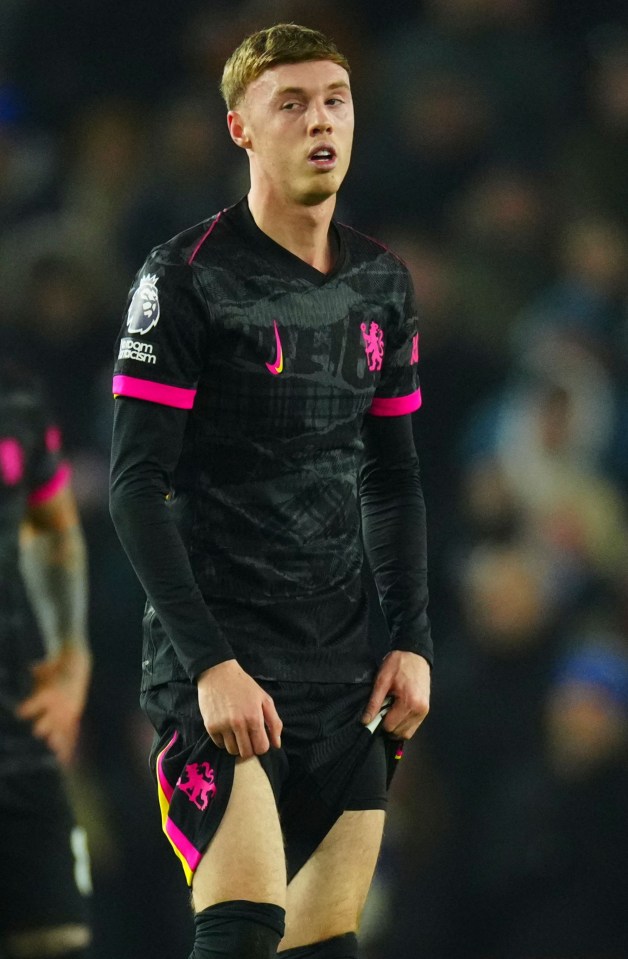 Cole Palmer of Chelsea during a Premier League match.