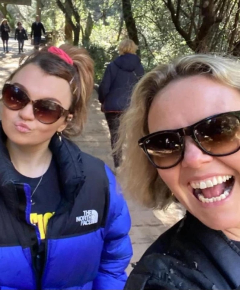 Charlie Brooker's daughter Kiki Truman and another woman smiling for a selfie.