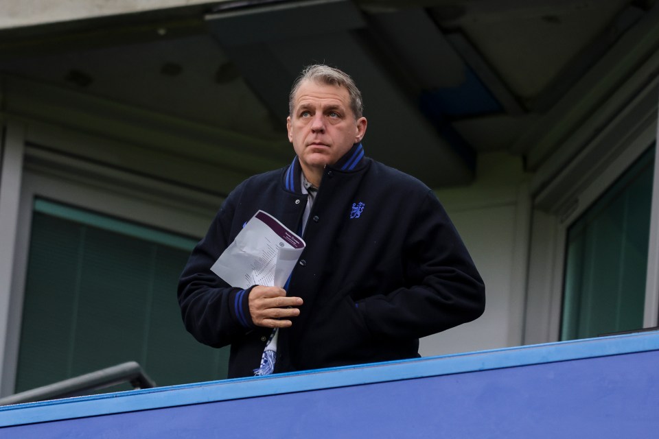 Todd Boehly, Chelsea chairman and co-owner, at a Premier League match.