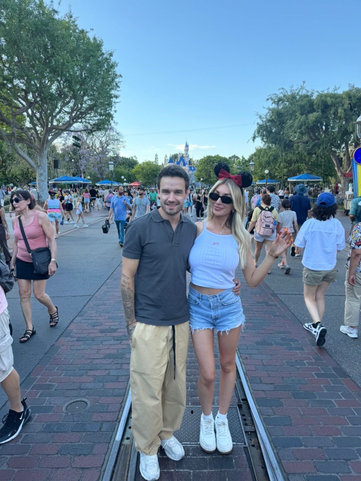 Kate Cassidy and Liam Payne at Disneyland.