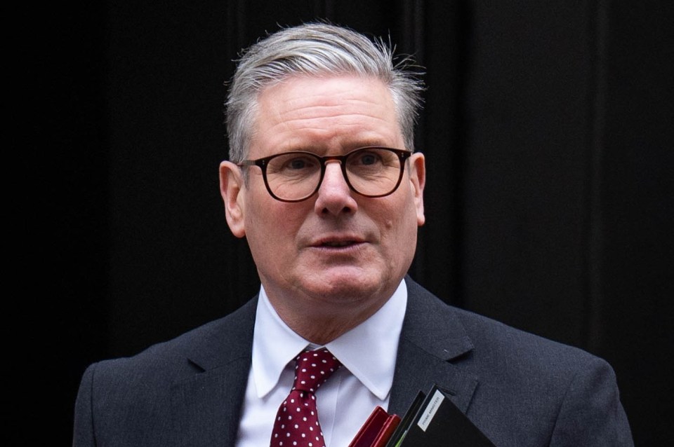 Prime Minister Sir Keir Starmer leaving 10 Downing Street.