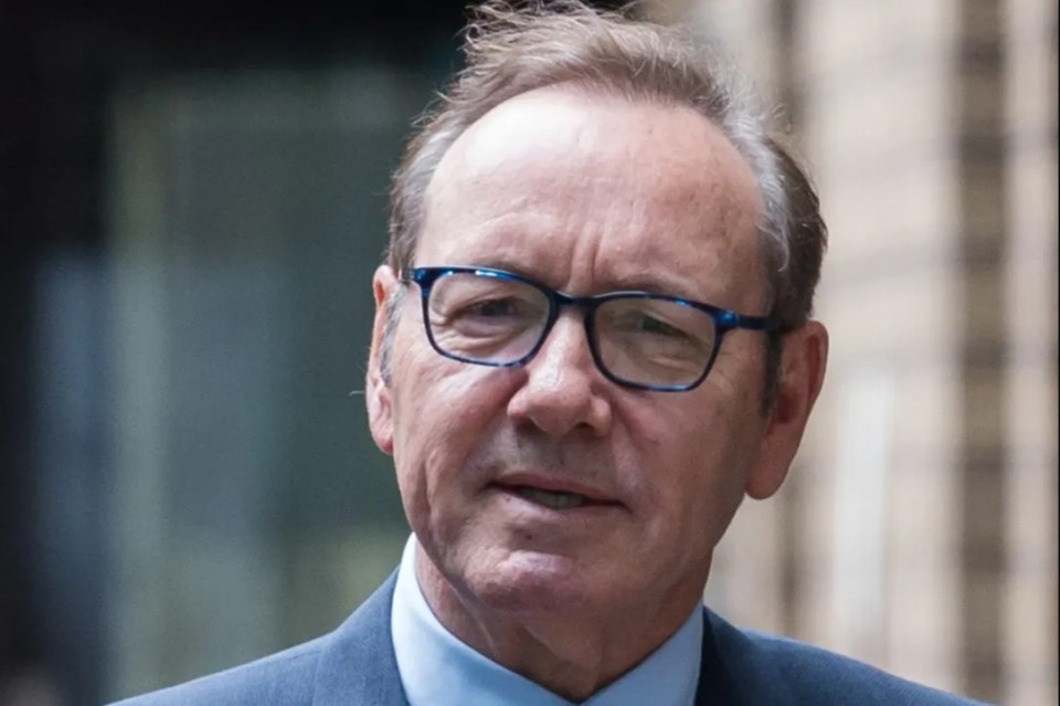 Kevin Spacey leaving Southwark Crown Court.