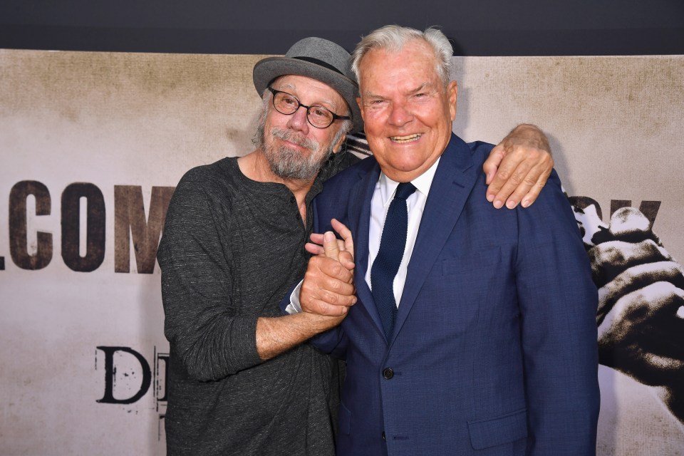 Dayton Callie and Peter Jason at the Deadwood movie premiere.