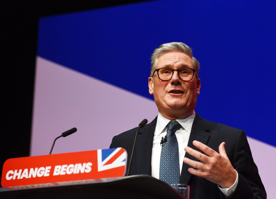 Sir Keir Starmer speaking at the Labour Party Conference.