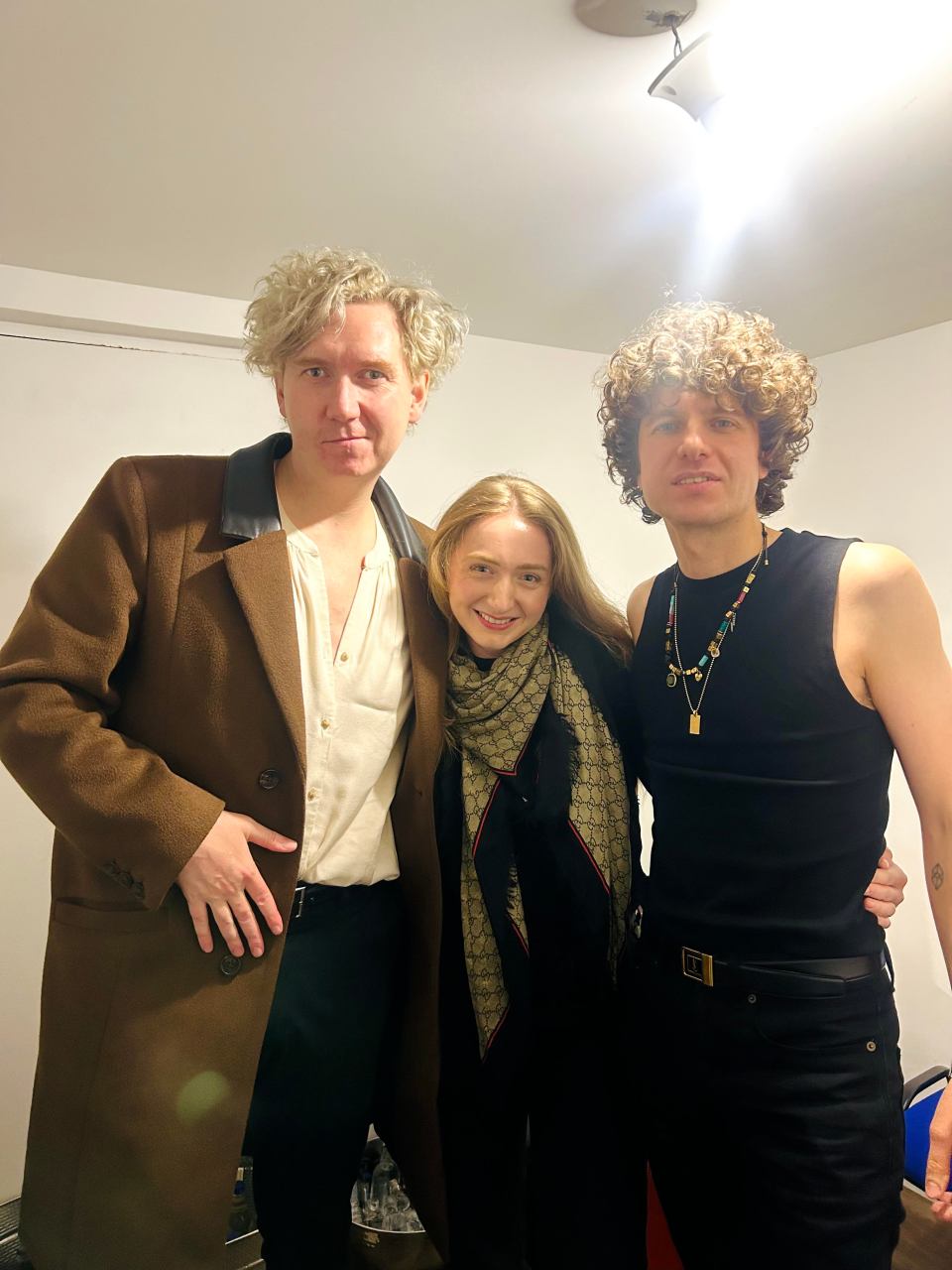 Photo of Emily Webber with Luke Pritchard of The Kooks.