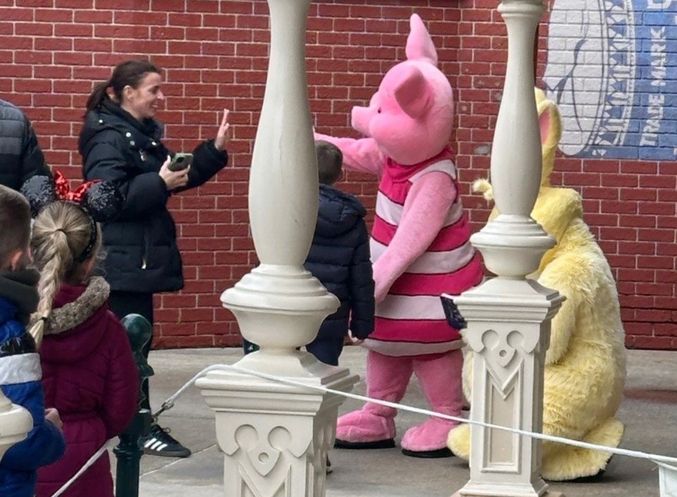 Coleen Rooney and family at Disneyland Paris.