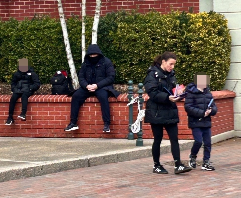 Wayne and Coleen Rooney with their children at Disneyland Paris.