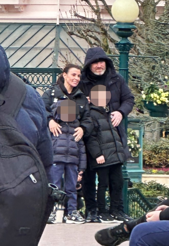 Wayne and Coleen Rooney with their children at Disneyland Paris.