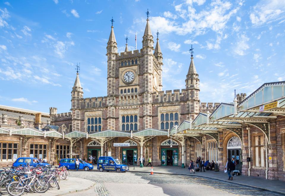 Bristol Temple Meads Railway Station.