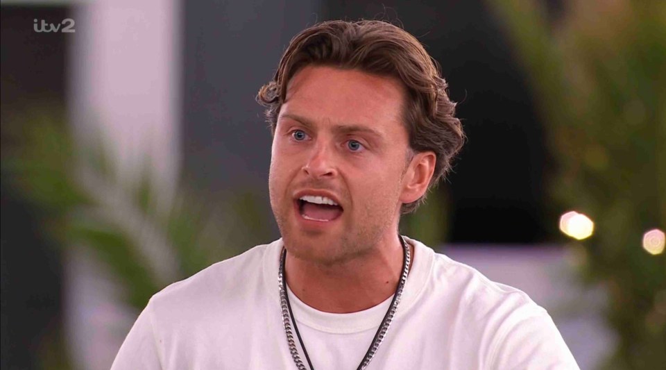 Curtis Pritchard on Love Island All Stars.