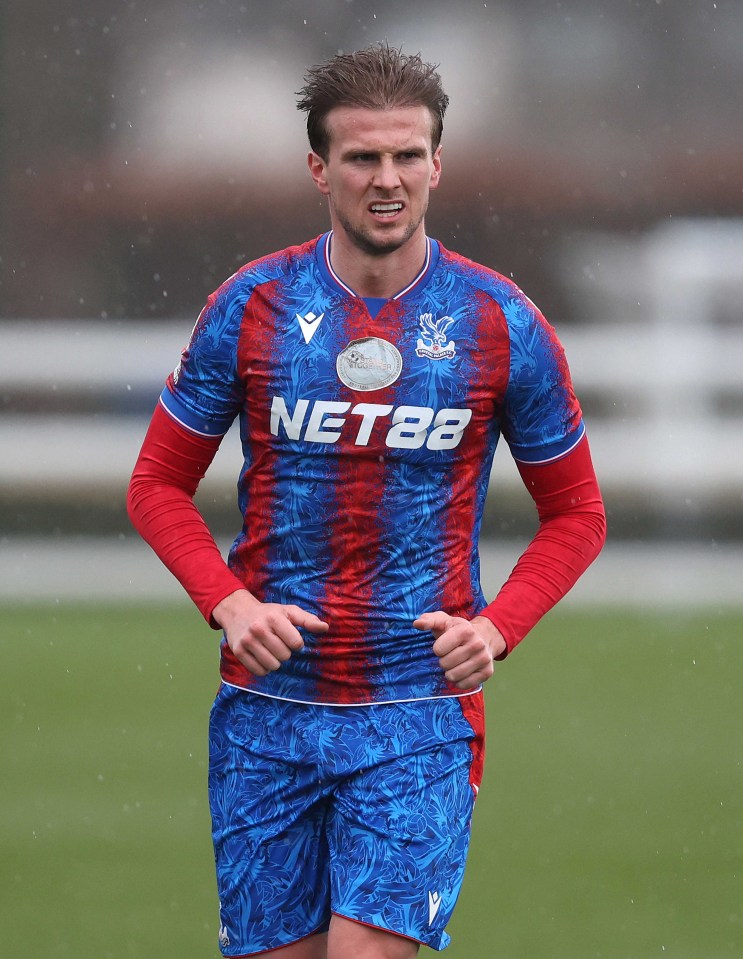 Rob Holding of Crystal Palace U21 during a soccer match.