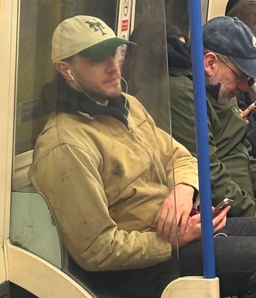 Paul Mescal on the London Underground.