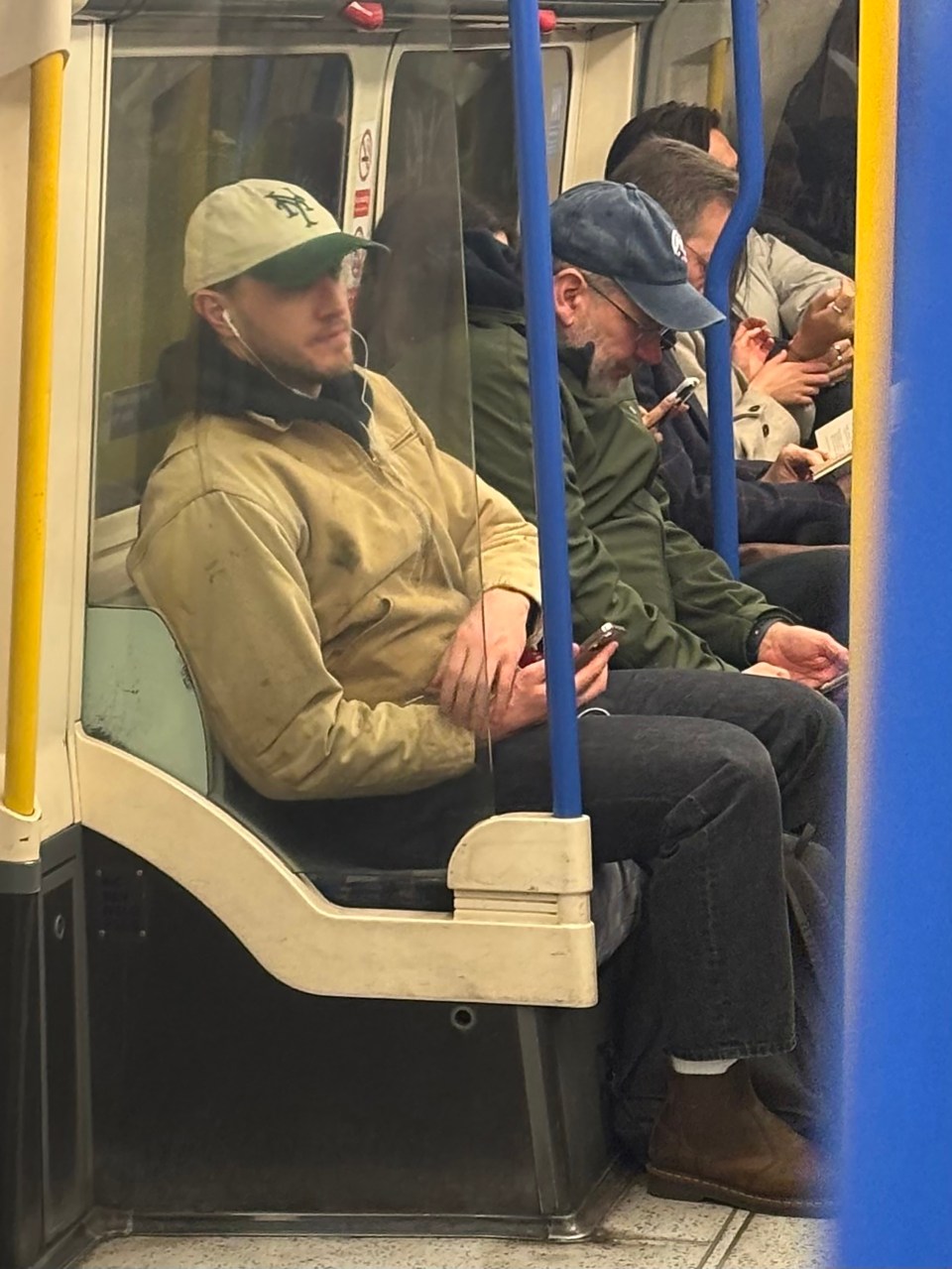 Paul Mescal on the London Underground.