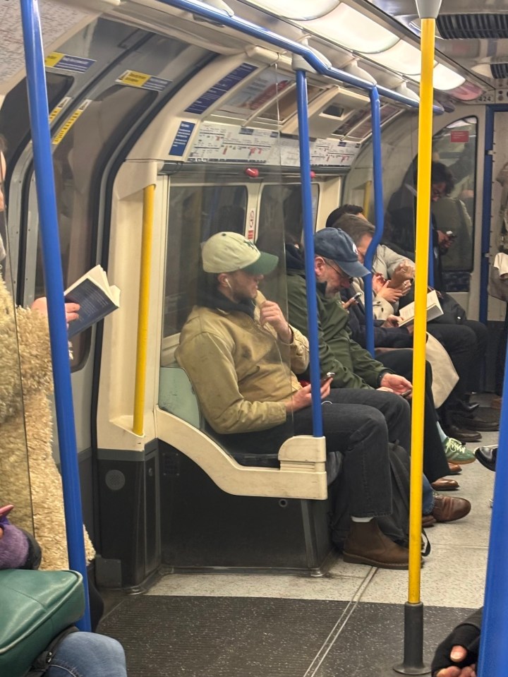 Paul Mescal on the London Underground.