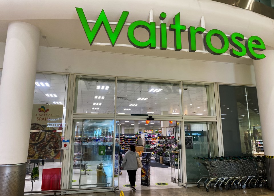 Waitrose supermarket entrance.