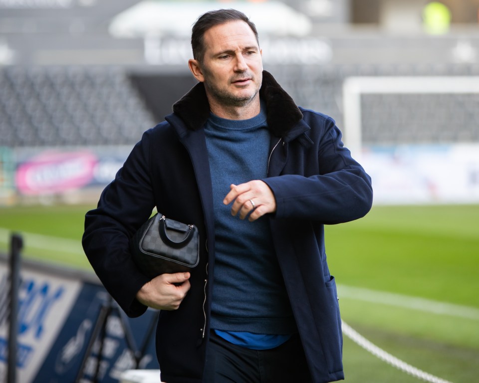 Frank Lampard, manager of Coventry City, at a football match.