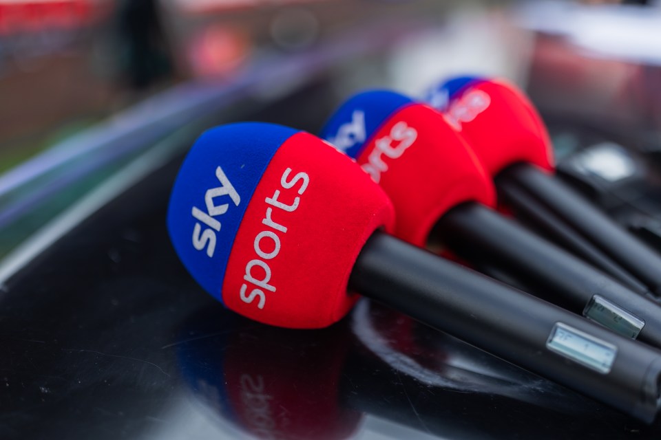 Sky Sports microphones.