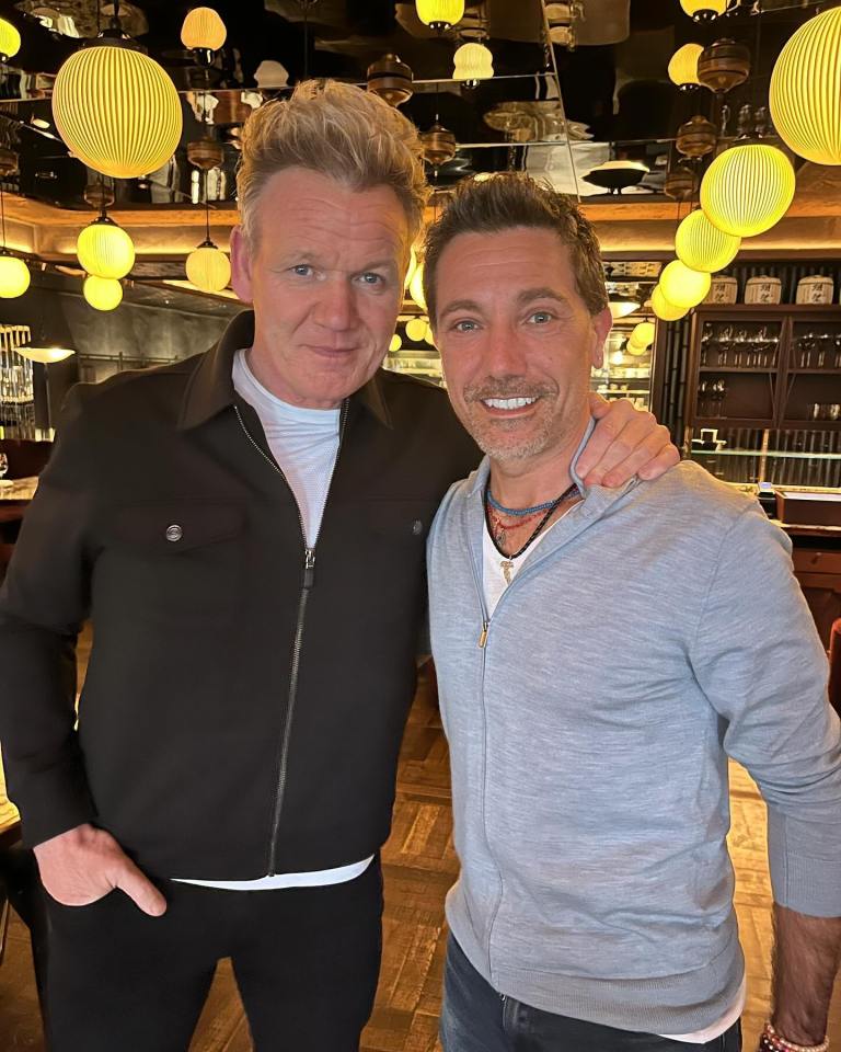 Gino D'Acampo and Gordon Ramsay together.