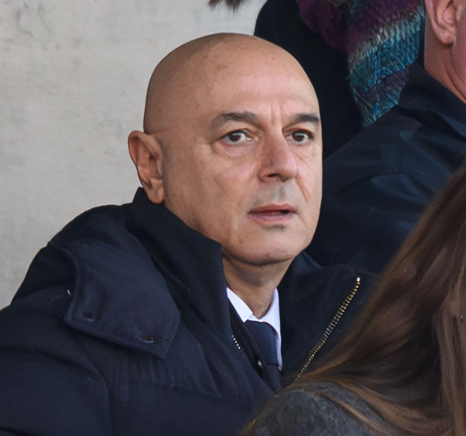 Daniel Levy, Tottenham Hotspur chairman, at a football match.