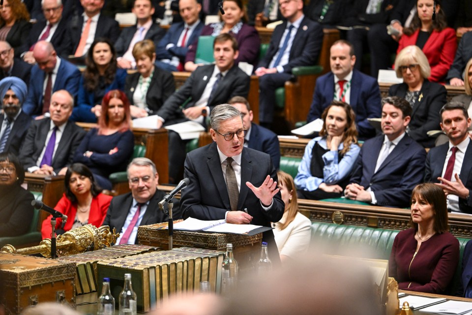 Keir Starmer speaking at Prime Minister's Questions in the House of Commons.