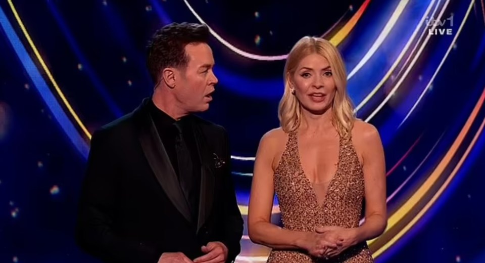 Holly Willoughby and Stephen Mulhern co-hosting Dancing on Ice.