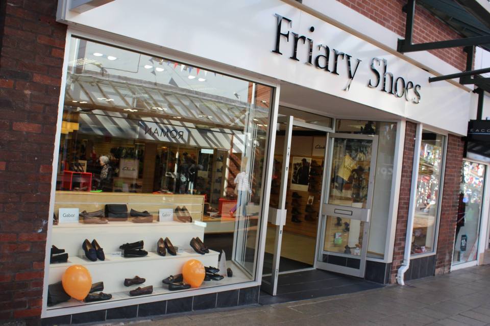 Friary Shoes shop storefront.