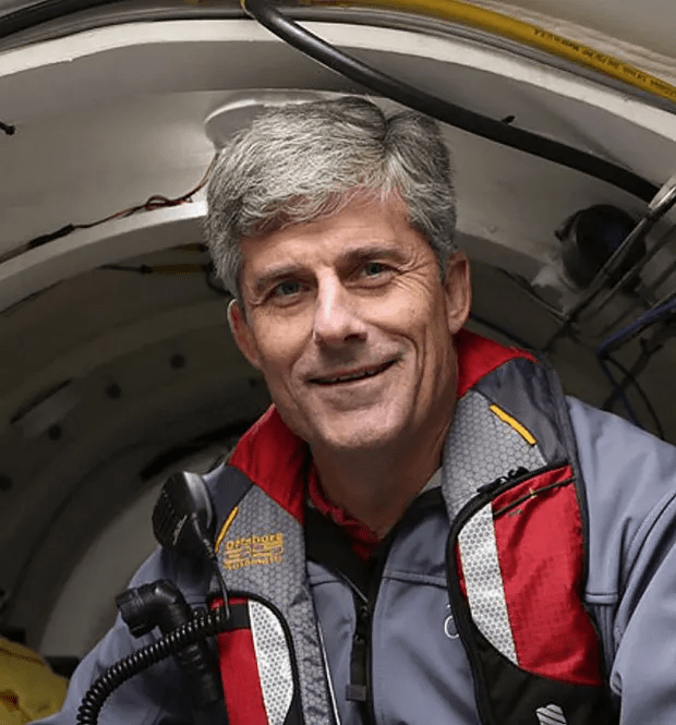 Portrait of a man in a submersible.