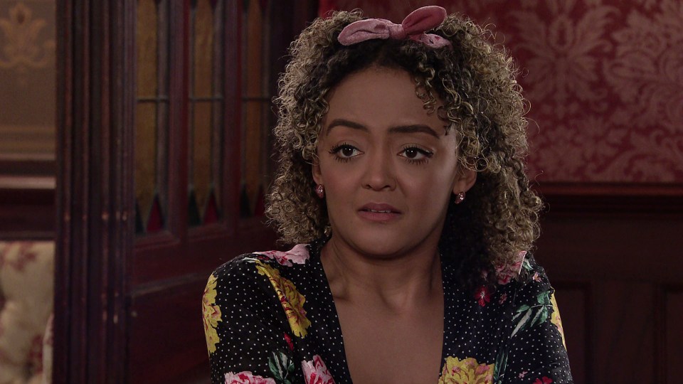 Alexandra Mardell as Emma Brooker in Coronation Street.