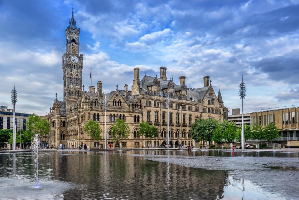 Bradford City Hall in City Park.