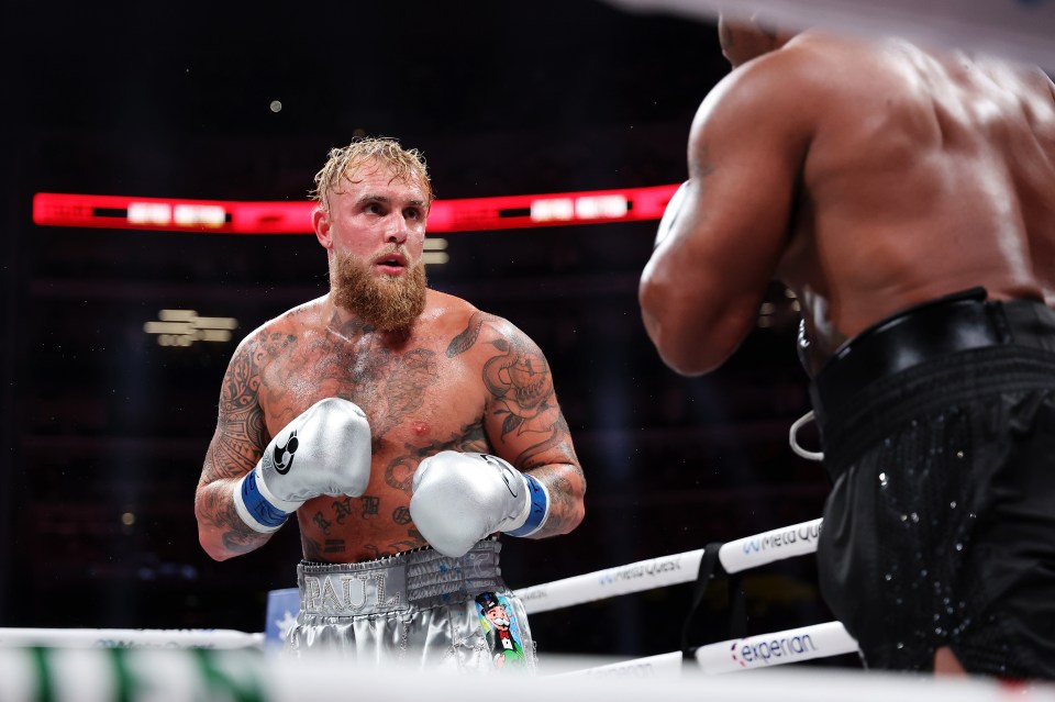 Jake Paul boxing against Mike Tyson.