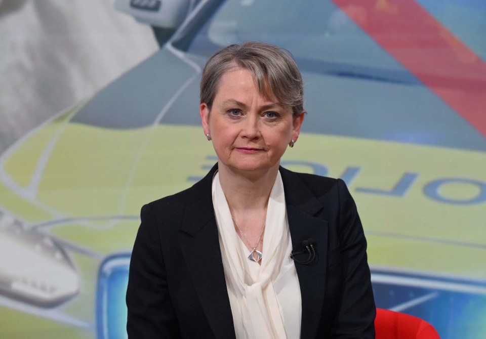 Photo of Yvette Cooper on a BBC program.